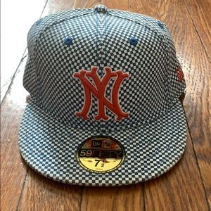 Supreme 2005 NY New Era Checkered Hat Rare 71/2